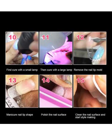 Artificial Nail Tip Reuse False Nail Tip Quick And Easy Fast Stretch for Home Salon Shop Manicure Store Beauty Salon - Buy Online on GoSupps.com