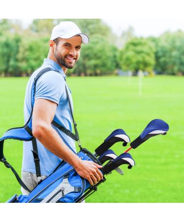Lybile Golf Club Head Covers Set - 4Pcs Long Neck Mesh Headcovers with Interchangeable No. Tags in Blue - Buy Online on GoSupps.com