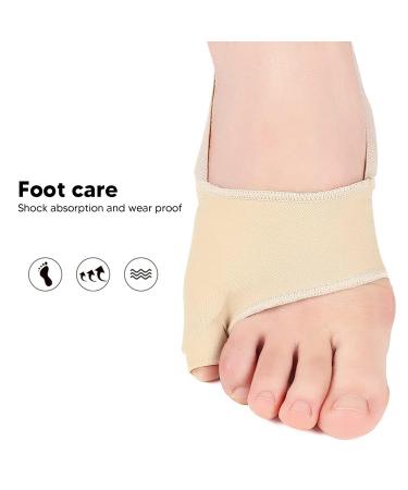 Bunionette Sleeves Reduce Pressure - Pinky Toe Corrector (L) | Elastic Strap, Skin Color - 1 Pair - Buy Online on GoSupps.com