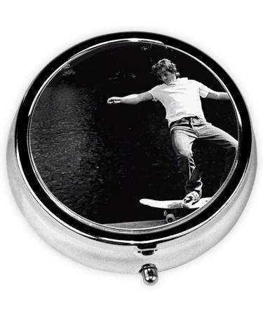 Weightlifting Sports Mini Round Pill Box | 3 Compartment Travel Organizer | Portable Medicine Case for Home & Office - Buy Online on GoSupps.com
