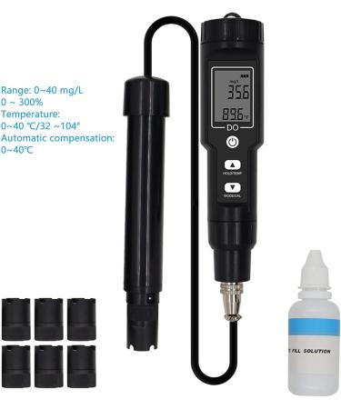 PSPSOPP DO Measuring Device | Removable Probe for Accurate Dissolved Oxygen Measurement | Low Battery Warning & Backlight Feature | International Shipping - Buy Online on GoSupps.com