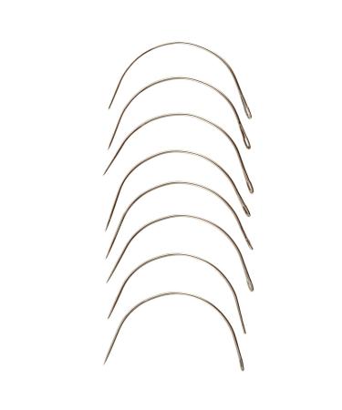 Cetornie 20 Pieces Hair Extension Curved C Needle Hair Weave C Type Needle Curved C Hair Weaving Needle for Hair Extension