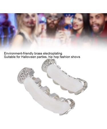 PUNELE Hip Hop Teeth Set - Silver Prop Accessories for Halloween Party & Gift - Buy Online on GoSupps.com