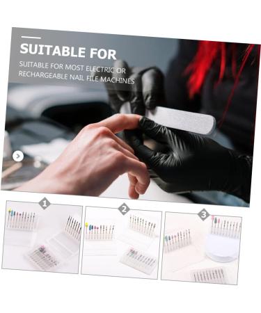 minkissy 3 Sets Nail Polisher Nail Drills for Acrylic Nails Professional Manicure Nail Drill Bits Power Tools Manicure Trimming Polishing Heads Efficient Alloy Tungsten Steel Tapa - Buy Online on GoSupps.com