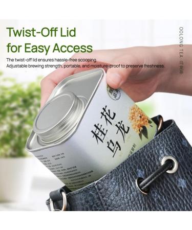 HQZM Osmanthus Oolong 125g 441oz Premium Floral Tea Rich and Sweet Loose Leaf Tea for Festive Gifts - Buy Online on GoSupps.com