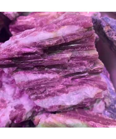 1pc 400g-500g Natural Rough Pink Plum Blossom Tourmaline Crystal Quartz Stone Obelisk - Buy Online on GoSupps.com
