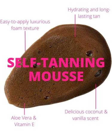 Skinny Tan Dark Mousse 150ml - Instant Fake Tan with Coconut & Vanilla Aroma | Cruelty-Free, Vegan Skincare for Radiant Natural Glow - Buy Online on GoSupps.com