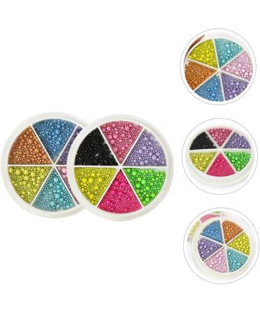 FRCOLOR 2 Boxes Nail Art Macaron Colored Steel Balls Beads on Nails Diy Nail Charms Micro Pixie Beads Nail Accessories Charms Metal Nail Charms Small Nail Charms Decor Petal Miss Miniature - Buy Online on GoSupps.com