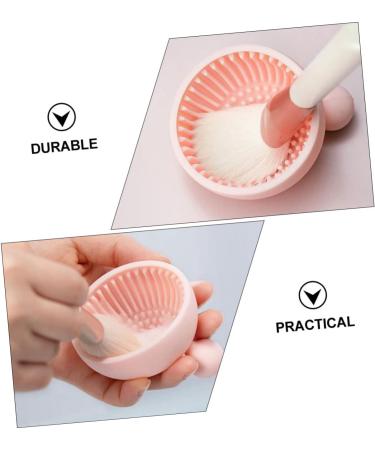 Housoutil 1pc Silicone Scrub Pad Hair Brush Cleaner Tool Brush Washing Pad Eye Patches for Adults Cosmetic Tool Cleaning Makeup Tool Makeup Brush Silica Gel Silicone Brush Pink - Buy Online on GoSupps.com
