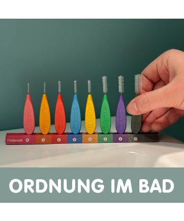 Inbrush Interdental Brushes Sparpack | 48 Plastic-Free ISO Size 0 (Pink) for Tight Spaces | Eco-Friendly Display Packaging - Buy Online on GoSupps.com
