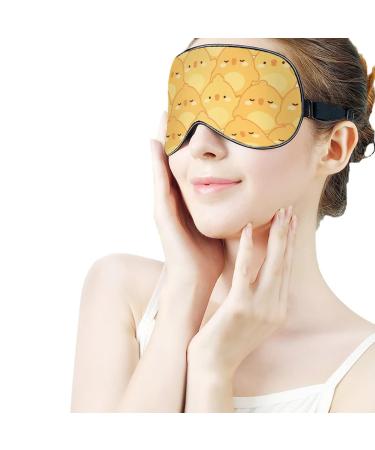 Cute Chicken Sleep Mask - Adjustable Strap Eye Cover for Yoga, Travel, and Night Nap - Buy Online on GoSupps.com