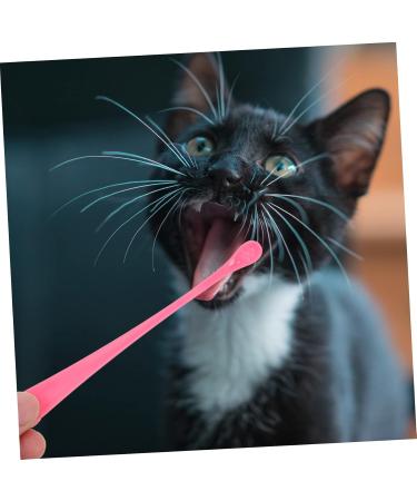 FOMIYES 2pcs Oral Tooth Tools Teeth Cleaners Soft-bristle Dog Cleaning Puppy Home Pets Pet Portable Cat 1 count (Pack of 1) Pink - Buy Online on GoSupps.com