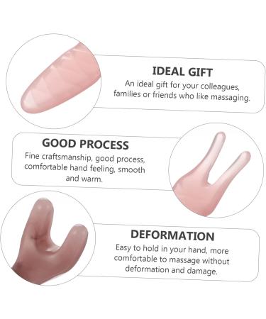 Beavorty 2-Piece Massager Set - Pumpkin Leaf Bags & Acupressure Tools for Facial Gua Sha and Meridian Massage - Pink 11x4.5cm - Buy Online on GoSupps.com