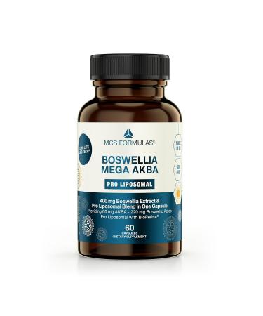 Boswellia Mega AKBA with BioPerine pro LIPOSOMAL NO ADDITIVES 60 Vegan Capsules