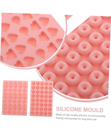 Alasum 2pcs Candy Mold Silicoen Christmas Candy Mini Donut Mold De para Gelatinas Cake Mold 20X14.3CM Pink - Buy Online on GoSupps.com