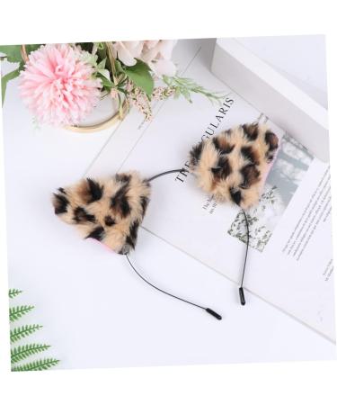 MERRYHAPY Hair Hoop Fluffy Leopard Hoop Headbands for Cat Headband Halloween Cat Ears Animal Ears Party Favor Headband Leopard Headband Plush Fox Hair Bands Ear Hair Band - Buy Online on GoSupps.com