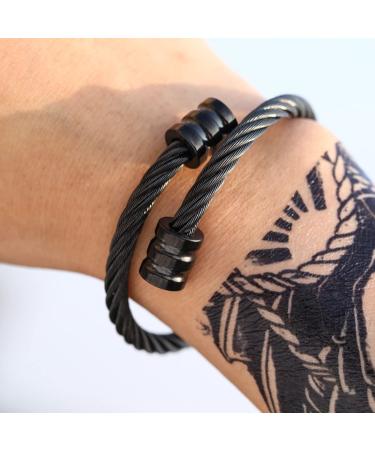 Crainoc Titaniumion Osimium Magnetic Lymphatic Drainage Bracelet - Adjustable Tabs with Velvet Pocket for Men & Women - Buy Online on GoSupps.com