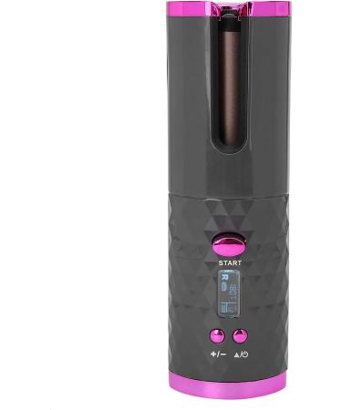 Automatic Cordless Curling Iron - USB Rechargeable Hair Curler with LCD Display Timer & 3 Temperature Settings for Perfect Curls - Buy Online on GoSupps.com