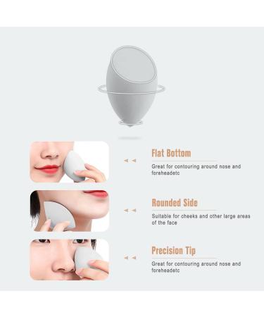 Fnyes Makeup Sponge Holder & Silicone Beauty Sponge - Travel-Friendly Khaki Etui for Wet & Dry Foundation - Buy Online on GoSupps.com