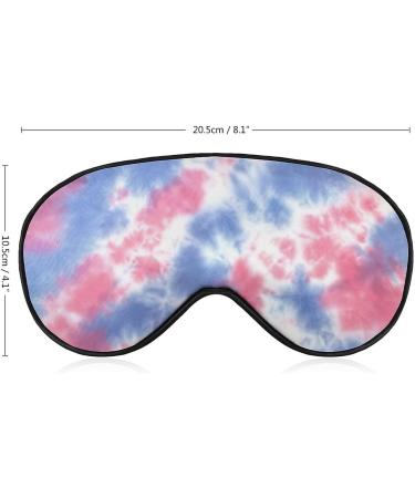 Buy Pink Blue Tie Dye Sleep Mask for Women - Adjustable Eye Shades Cover with Elastic Strap | International Shipping - Buy Online on GoSupps.com