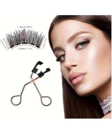Magnetic Eyelashes without Eyeliner 6 Pairs Reusable False Lashes Natural Look 3D Effect Waterproof Fake Eyelash Set with Applicator - Buy Online on GoSupps.com