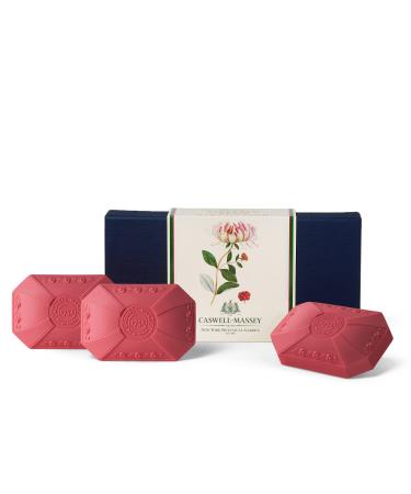 Caswell-Massey Triple Milled NYBG Honeysuckle Three-Soap Set  Scented & Moisturizing Bath Soap For Women  Made In The USA  5.8 Oz (3 Bars) Honeysuckle 3.5 Ounce