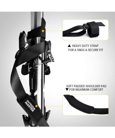 OutdoorMaster Ski Strap - Shoulder Sling Carrier for Men, Women & Kids - Wide Strap with Shoulder Pad for Comfort - Buy Online on GoSupps.com
