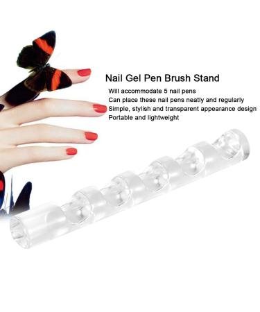 Buy Nail Art Brush Holder | Acrylic Nail Gel Polish Brush Stand for DIY Manicure | Nail Art Painting Pen Rack - International Shipping Available - Buy Online on GoSupps.com