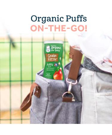 Gerber Organic Puffs Variety Pack 1.48 oz (Pack of 8) - Cranberry Orange & Fig Berry Baby Snacks - Buy Online on GoSupps.com