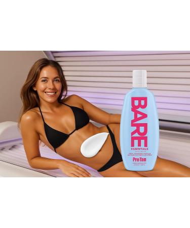 Pro Tan Bare Essentials Intensifier Tanning Lotion 8.5 fl oz Vegan pH Balanced Formula with Aloe Coconut Oil Jojoba & Vitamins Indoor Outdoor Tan Enhancer with Skin Brightening Enzymes - Buy Online on GoSupps.com