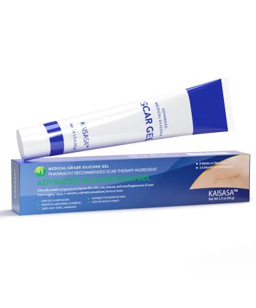 KINGMING Scar Cream Advanced Silicone Scar Gel Removal & Treatment for Surgery C-Section Stretch Mark Burn Acne Keloid and More Keloid Bump Removal for Scar Treatment (1.50oz)