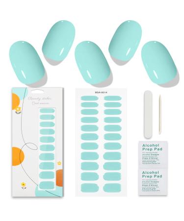 JMEOWIO Nail Foil Light Green Gel Nail Foils Self-Adhesive Nail Sticker Decoration Nail Design Accessories Light Green