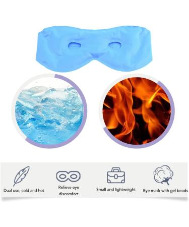 Hot Cold Gel Eye Mask for Puffy Eyes Headaches Light Block Lightweight - Buy Online on GoSupps.com