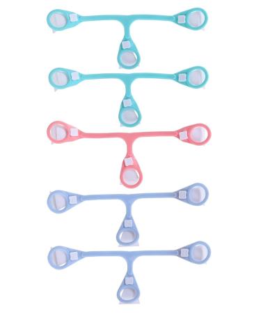 HiCat 5 Pack Baby Cloth Diaper Fasteners Replaces Diaper Pins Blue Green and Pink (GPB-5 Pack)