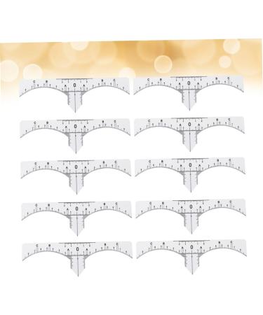 Hemoton 20 Pcs Eyebrow Guide Measure Tool Microblading Ruler Guide Makeup Ruler Eyebrow Ruler Make up - Buy Online on GoSupps.com