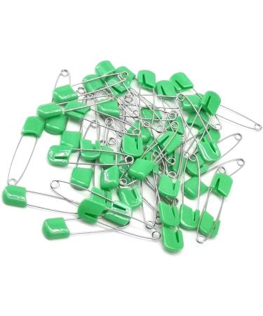 YOSAWA 2.2 Plastic Head Safety Pins - 50pcs Green Diaper Nappy Cloth Pins - Buy Online on GoSupps.com