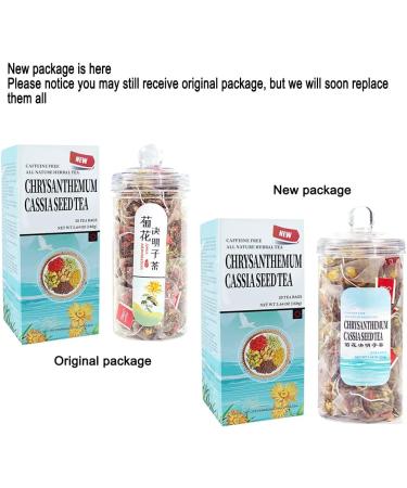 Chrysanthemum Cassia Seeds Tea Bags(160g 8gX20Bags) Honeysuckle Chinese wolf-berry Sweet-scented Osmanthus Burdock Root Combination of Floral Tea  - Buy Online on GoSupps.com