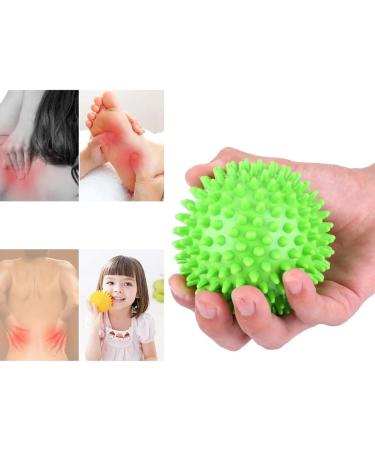 Spiky Massage Ball & Plastic Roller for Plantar Fasciitis | L-Green Fitness Tool for Trigger Point Relief - Buy Online on GoSupps.com