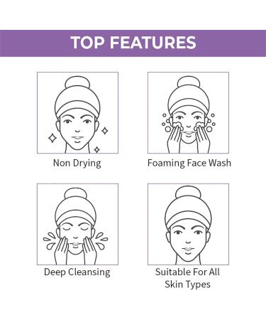 Nykaa Naturals Face Wash - Lavender and Chamomile For Women 3.38 oz Cleanser - Buy Online on GoSupps.com