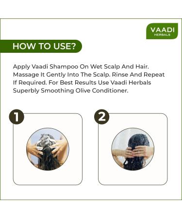Vaadi Herbals Hair Growth Shampoo - Amla Shikakai 350ml | Anti Hairfall, Damage Control & Dandruff Treatment - Buy Online on GoSupps.com
