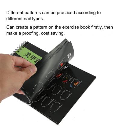 Nagel Exercise Book | Nail Art Templates for Beginners | Manicure Drawing & Painting Practice Tool - Buy Online on GoSupps.com