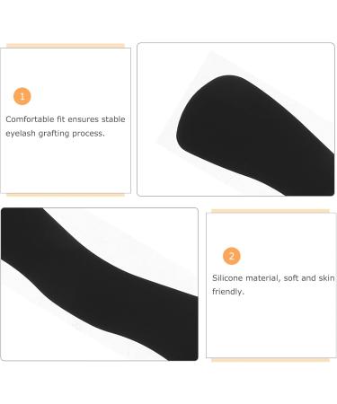 Cabilock Lot de 4 Coussinets Frontaux en Silicone Noir Ondul pour Extensions de Cils Supports R utilisables pour Permanente et Rehaussement de Cils Accessoires Professionnels et Usage - Buy Online on GoSupps.com