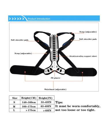 Postural Corrector Metal Extension Back Straightener Brace | Adjustable Hunch Relief & Spine Treatment Vest for Kyphosis Lordosis - Size M - Buy Online on GoSupps.com