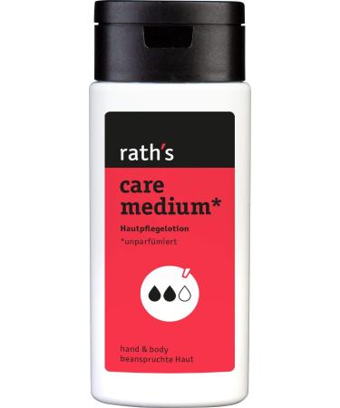Rath's Care Medium - 125 ml- unpisted care lotion for stressed skin - rich in active ingredients microplastic -free with natural and valuable active ingredients