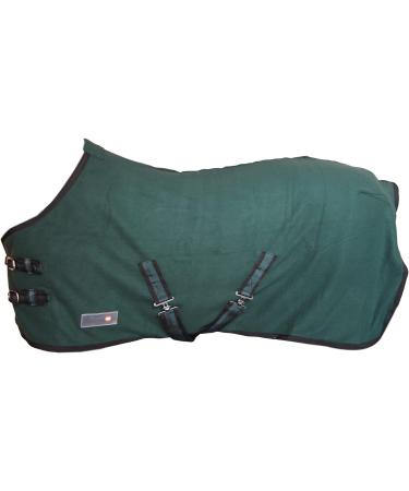 Buy RL24 Sweat Rug BASICLINE - Breathable Fleece Transport Blanket for Horses | Dark Green 115cm - Buy Online on GoSupps.com