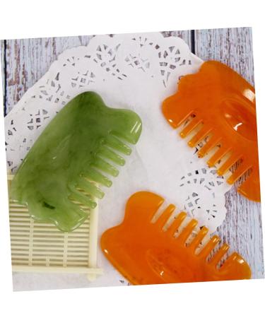 Magiclulu 4-Piece Sharp Massage Board & Hair Comb Set | Skin Care Resin Brushes & Body Massager | Enhance Your Relaxation & Hair Care Routine - Buy Online on GoSupps.com
