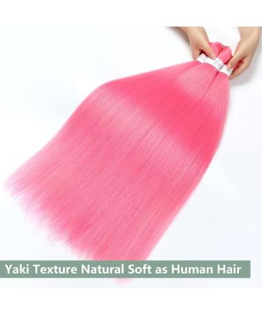 YDDM 26 Inch Pre-Stretched Braiding Hair Extensions - 6 Packs Pink Jumbo Braids for Art Hair Styling - Buy Online on GoSupps.com
