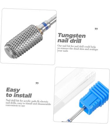 Housoutil Cuticle Drill Bit Front Nail Drill Tungsten Steel Tungsten Nail Drill 4.9x0.5cm As Shown - Buy Online on GoSupps.com