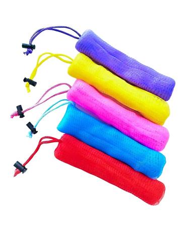 7 Piece Soap Saver Pouch Exfoliating Mesh Bar Soap Bags in 7 Assorted Colors for Effective Soap Storage | Eco-Friendly & Durable - Buy Online on GoSupps.com