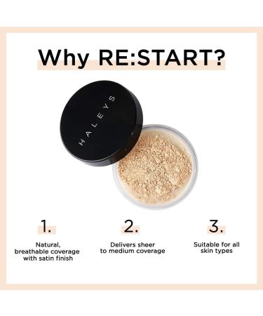 HALEYS RE START Mineral Makeup (MEDIUM DEEP) - Vegan & Cruelty-Free Loose Powder Foundation - Buy Online on GoSupps.com